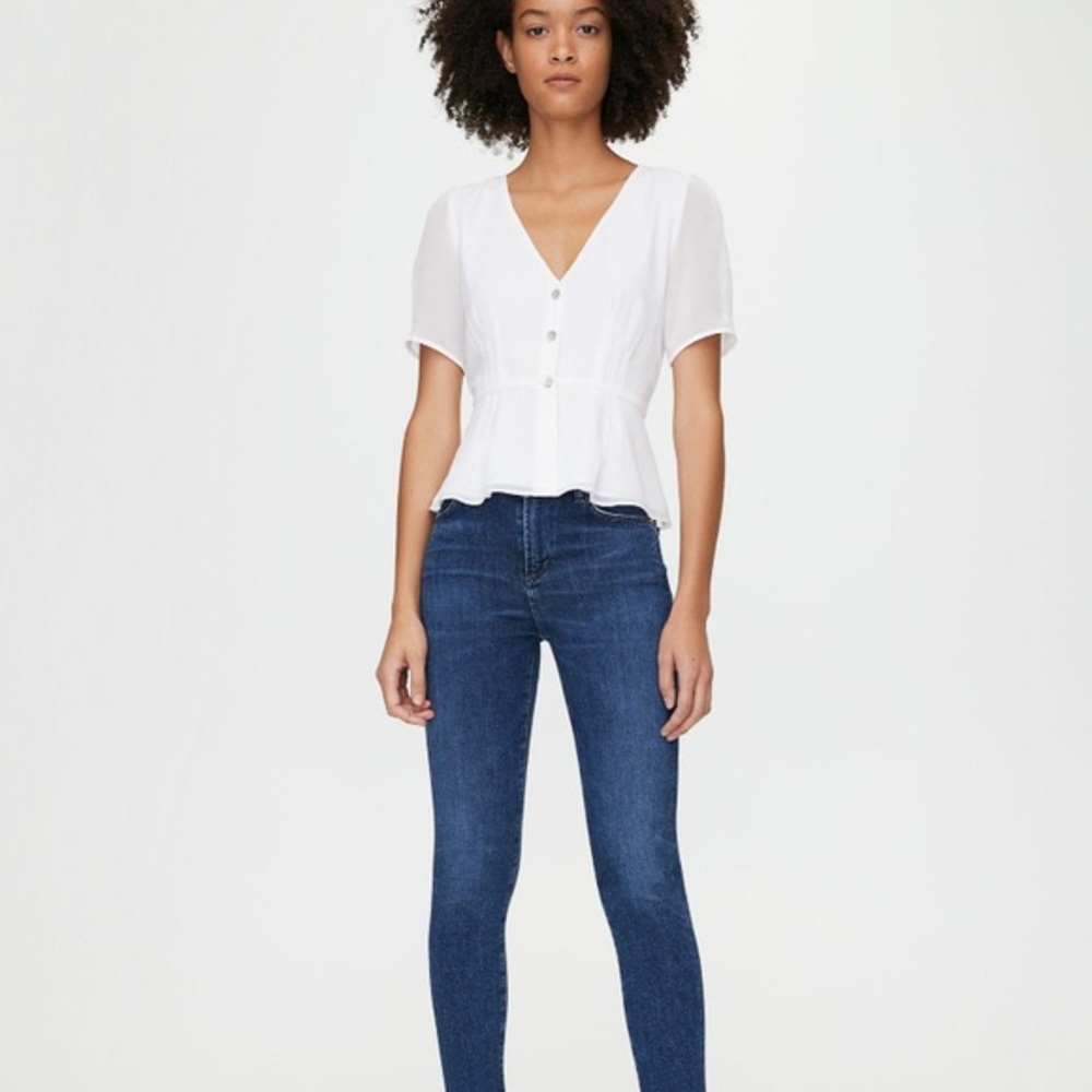 Aritzia Wilfred button front blouse